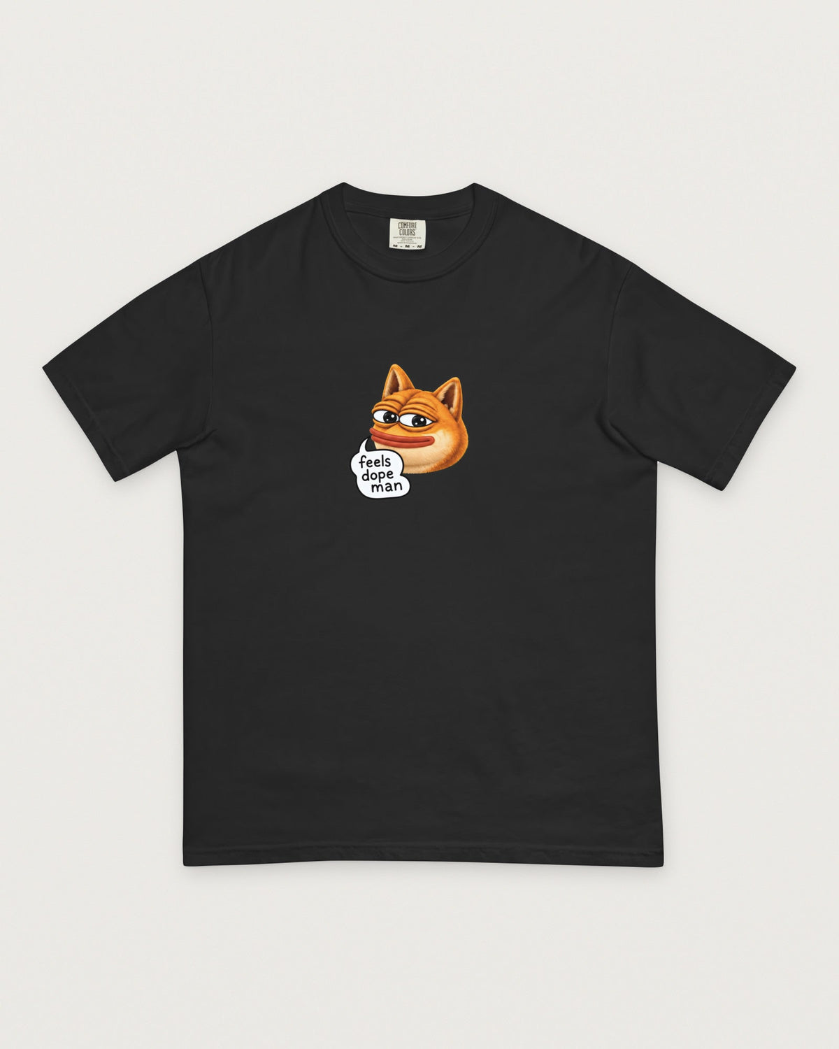 Feels Dope Man Tee, black, center print