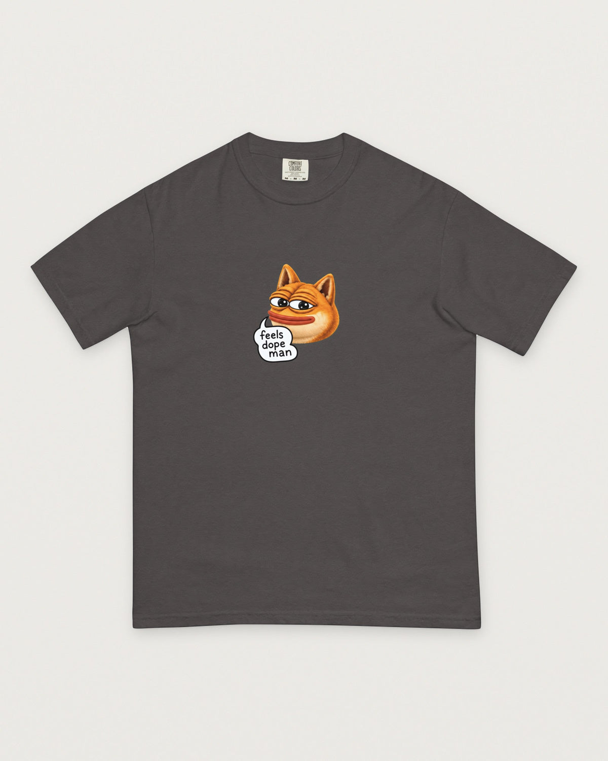 Feels Dope Man Tee, graphite, center print