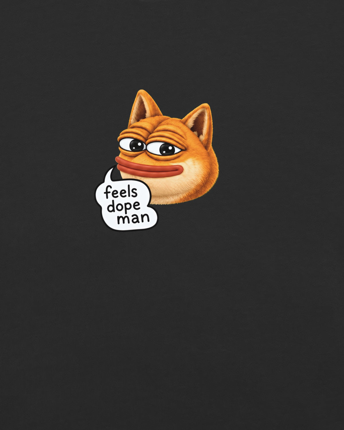 Feels Dope Man Tee, print close-up