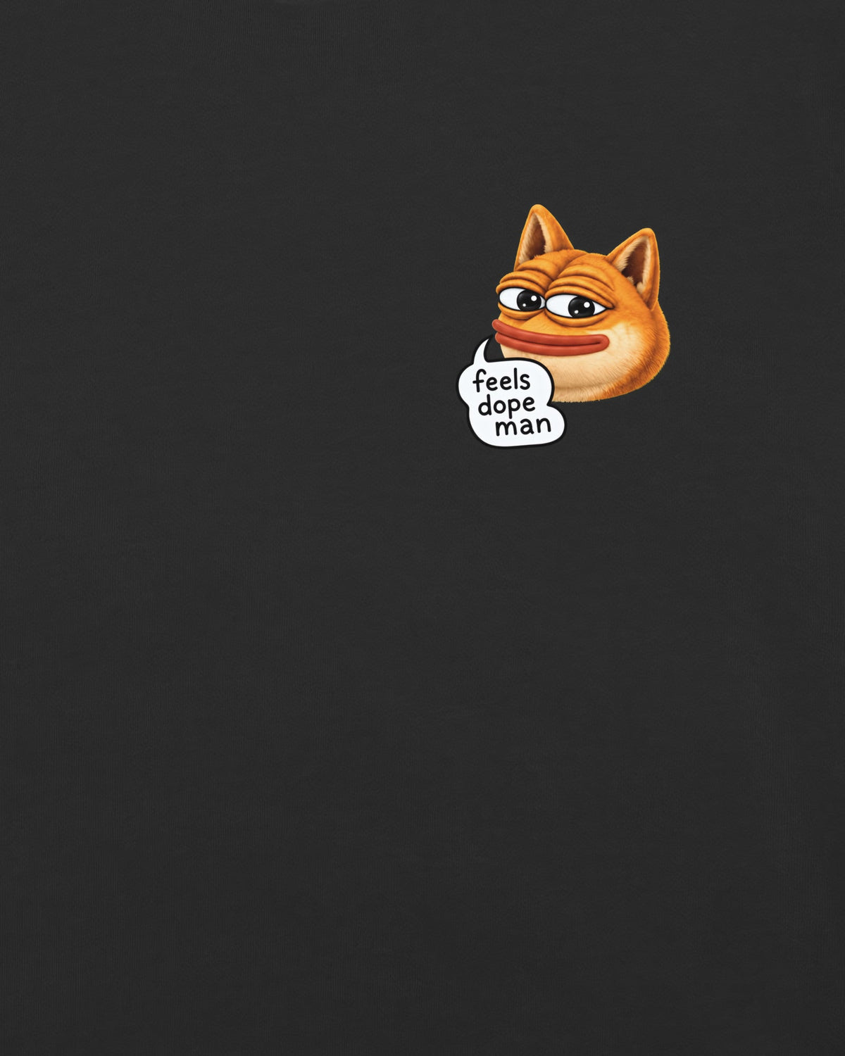 Feels Dope Man Tee, print close-up