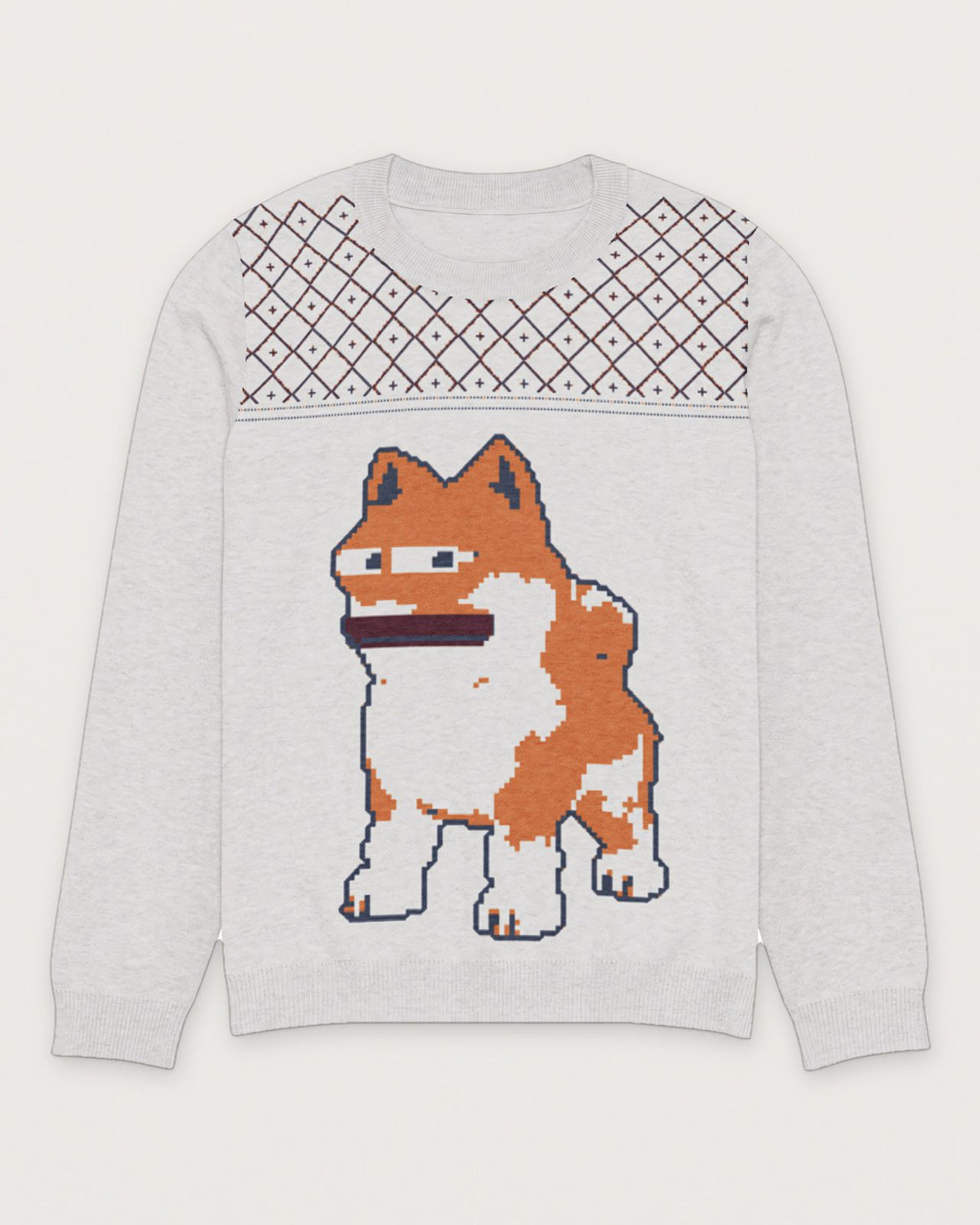 Ivory Standard Knit Crew, front