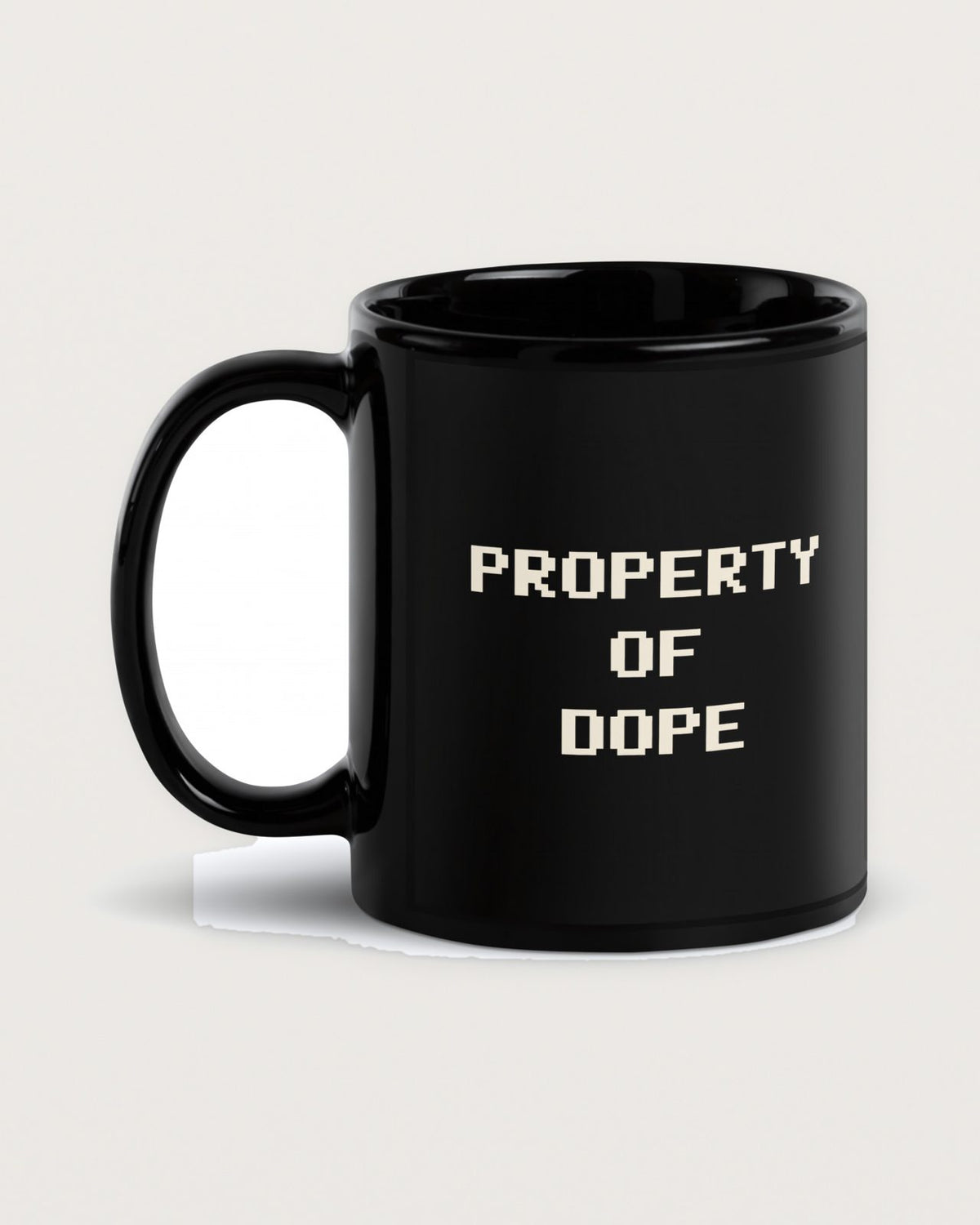 Property of DOPE Mug, back