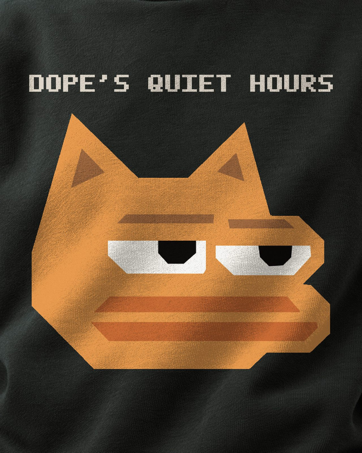 DOPE's Quiet Hours Hoodie, detail