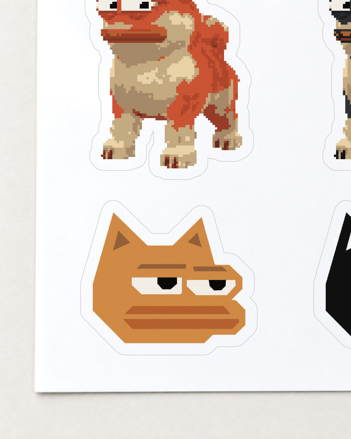 Same Dog Sticker Sheet, detail