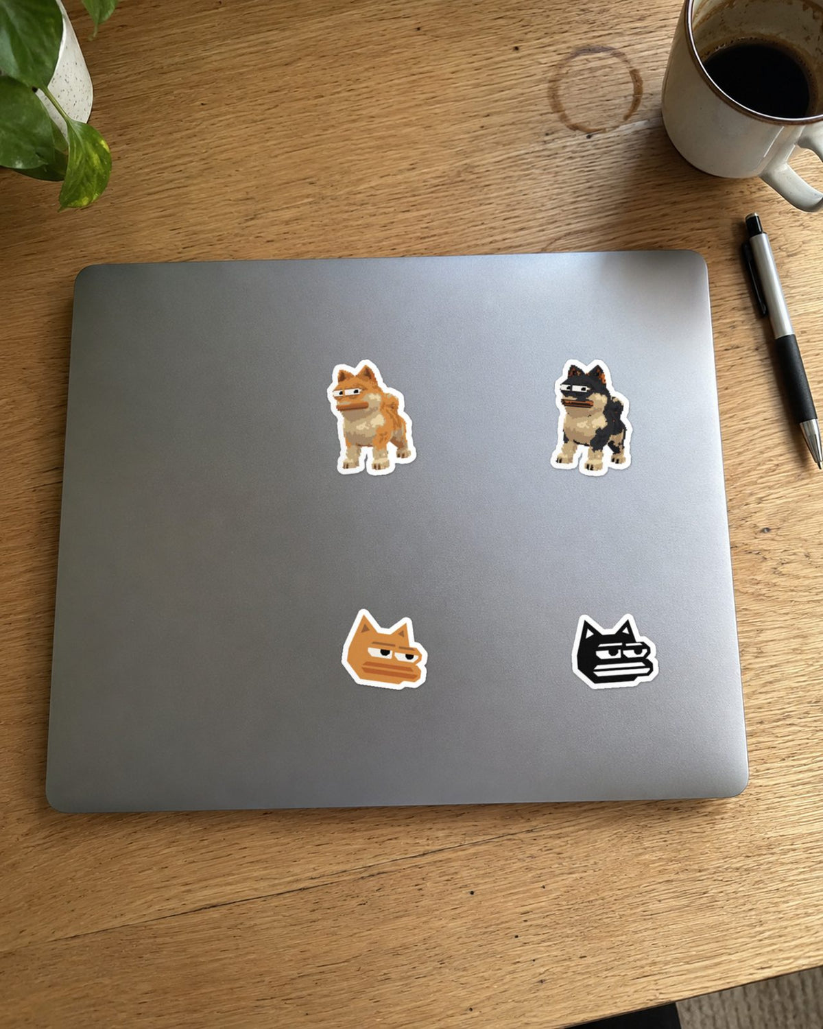 Same Dog Sticker Sheet, worn