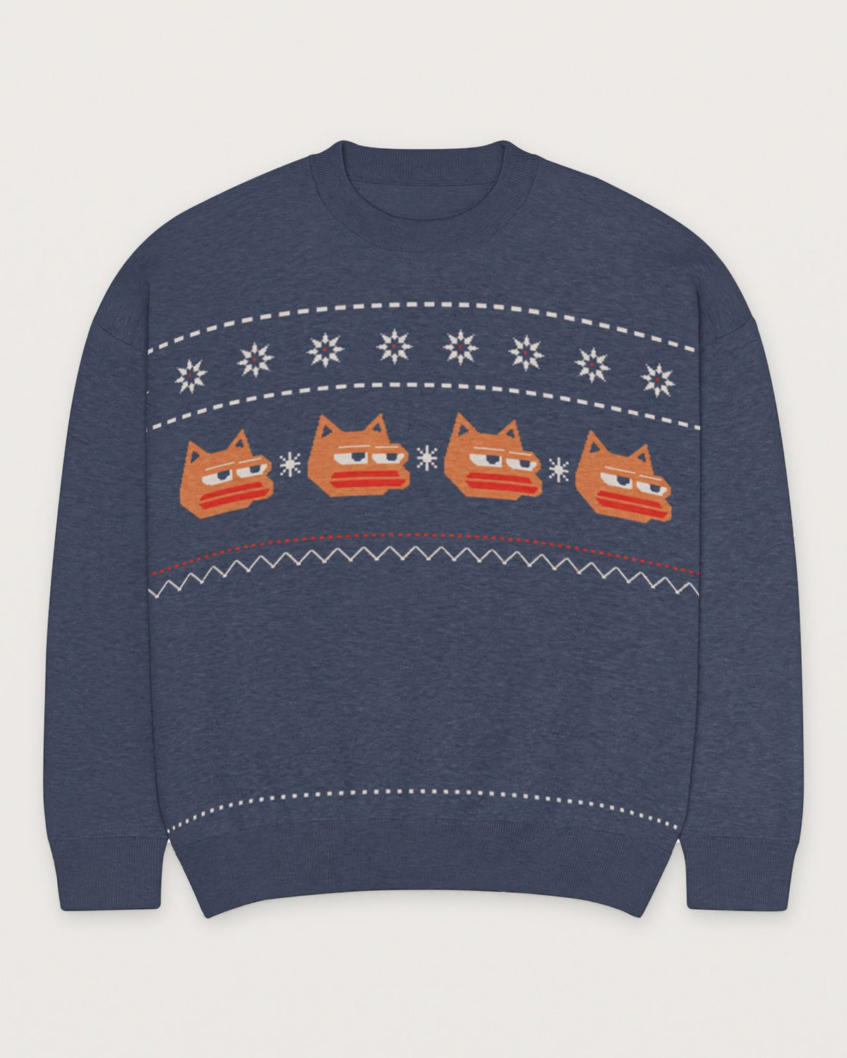 Snow Row Knit Crew, front