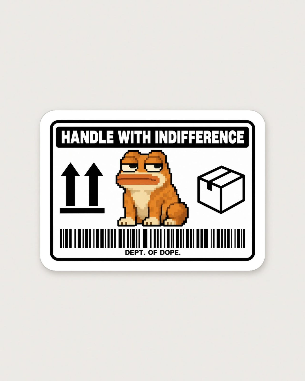 Handle With Indifference Sticker, sticker
